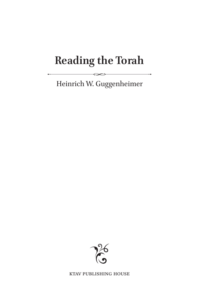 כריכת הספר Reading the Torah