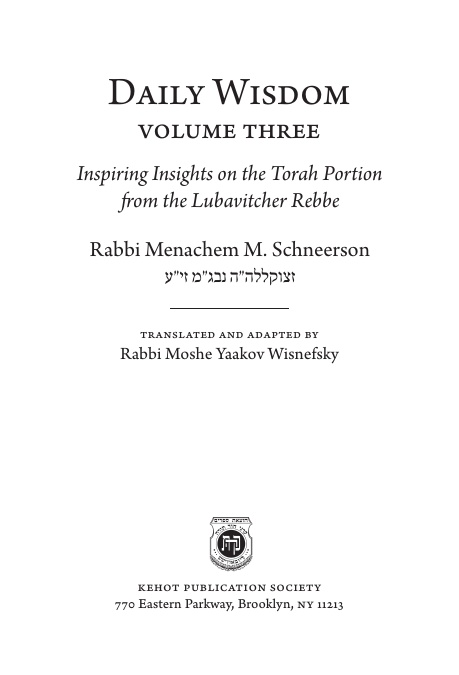 Title page: Daily Wisdom – Volume Three