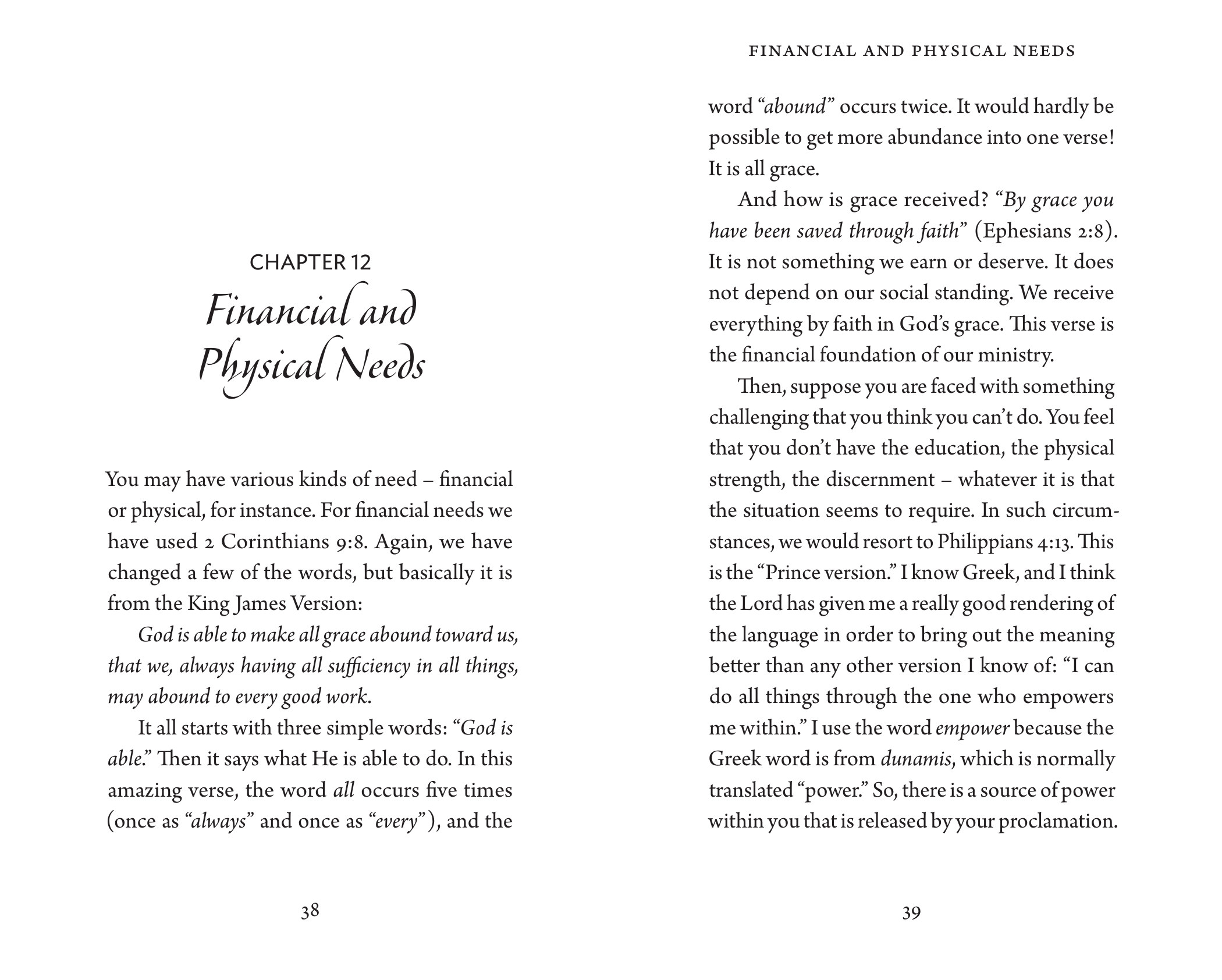 Interior pages: Prayers and Proclamations