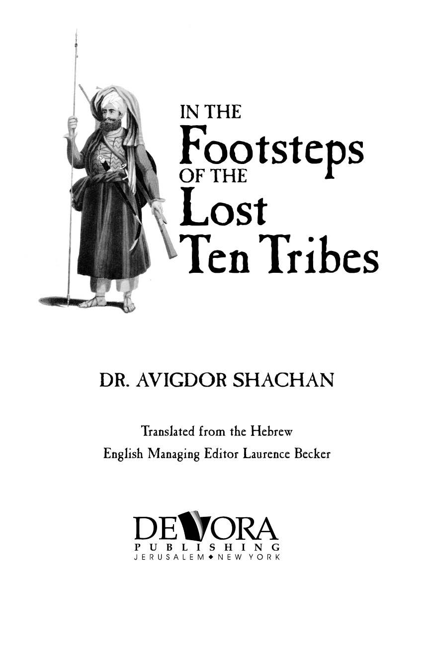 Title page: In the Footsteps of the Lost Ten Tribes